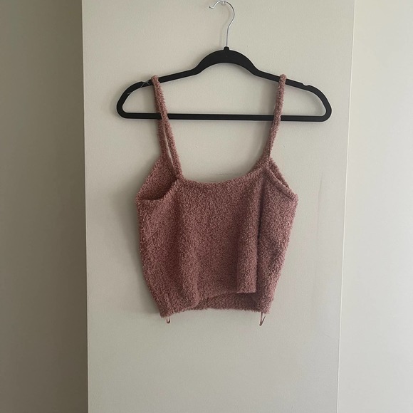 Shantex Clothing Group Coco Brown Cozy Knit Cropped Tank Top - Picture 6 of 6